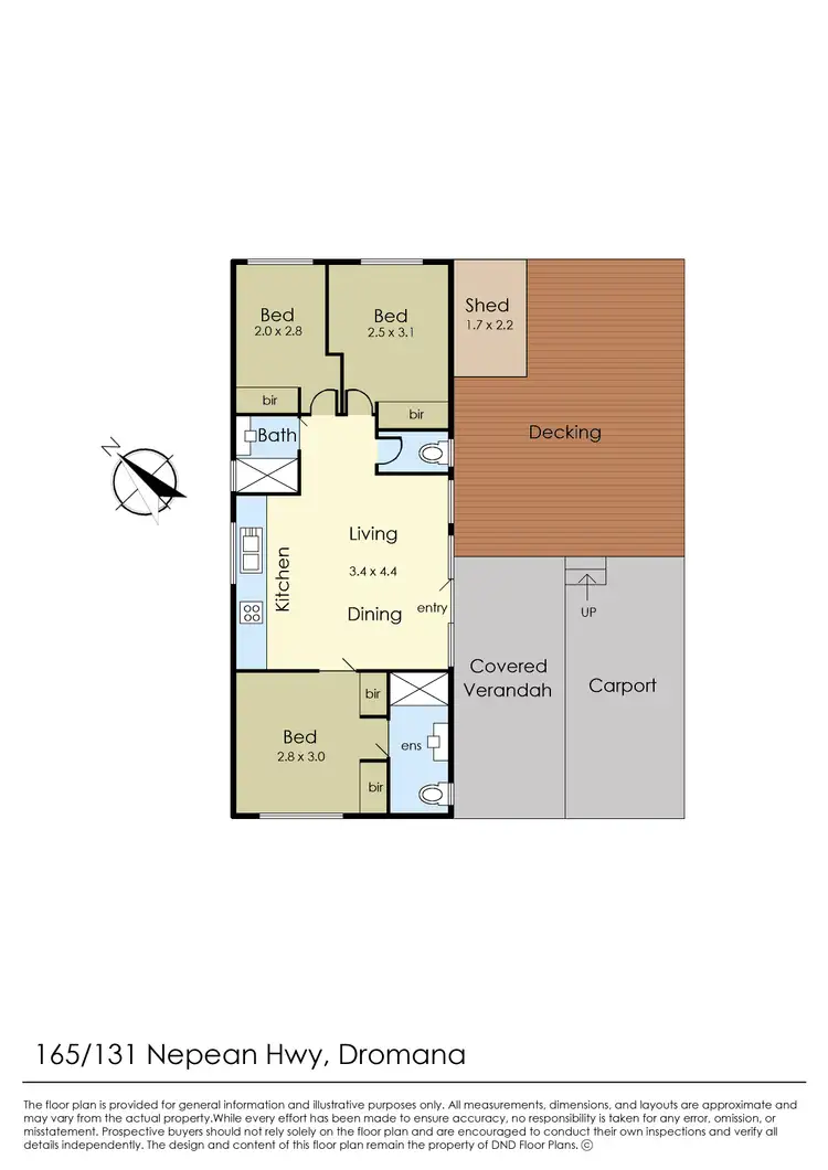 Floorplan of Homely unit listing, 165/131 Nepean Highway, Dromana VIC 3936
