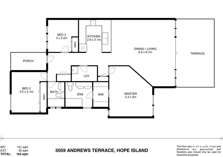 Floorplan of Homely terrace listing, 5059 St Andrews Terrace, Hope Island QLD 4212