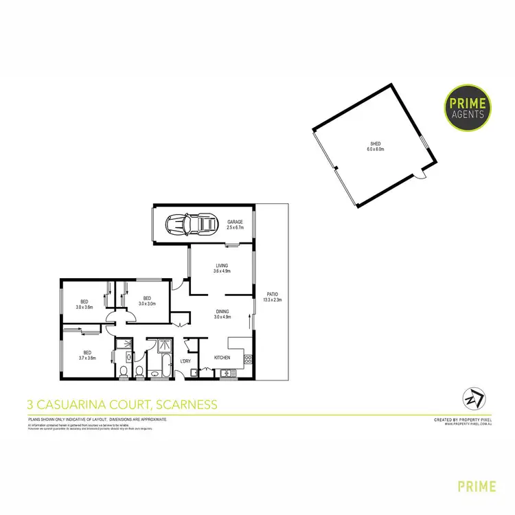 Floorplan of Homely house listing, 3 Casuarina Court, Scarness QLD 4655