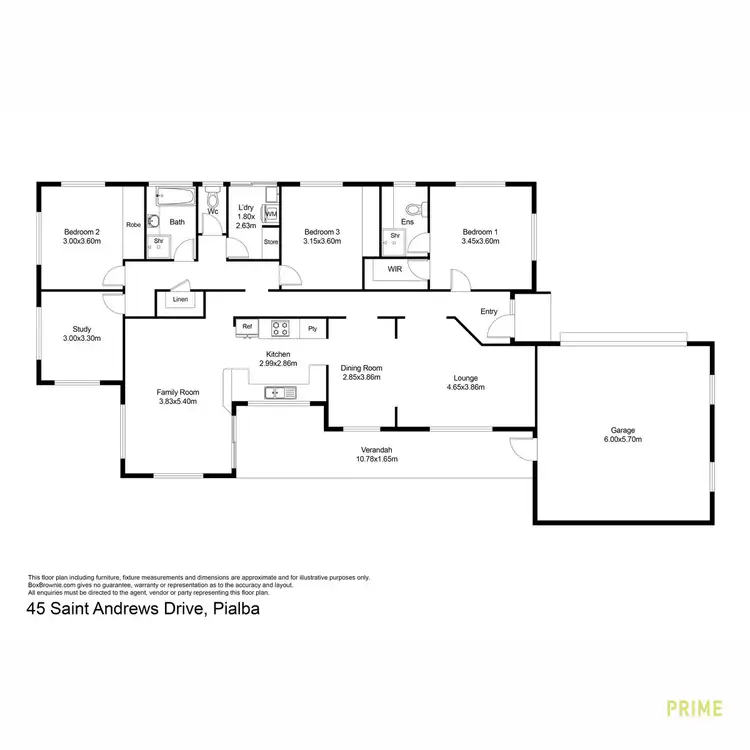 Floorplan of Homely house listing, 45 Saint Andrews Drive, Pialba QLD 4655