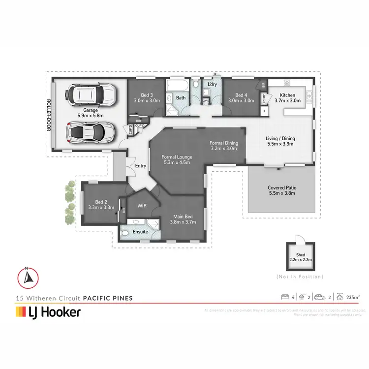 Floorplan of Homely house listing, 15 Witheren Circuit, Pacific Pines QLD 4211