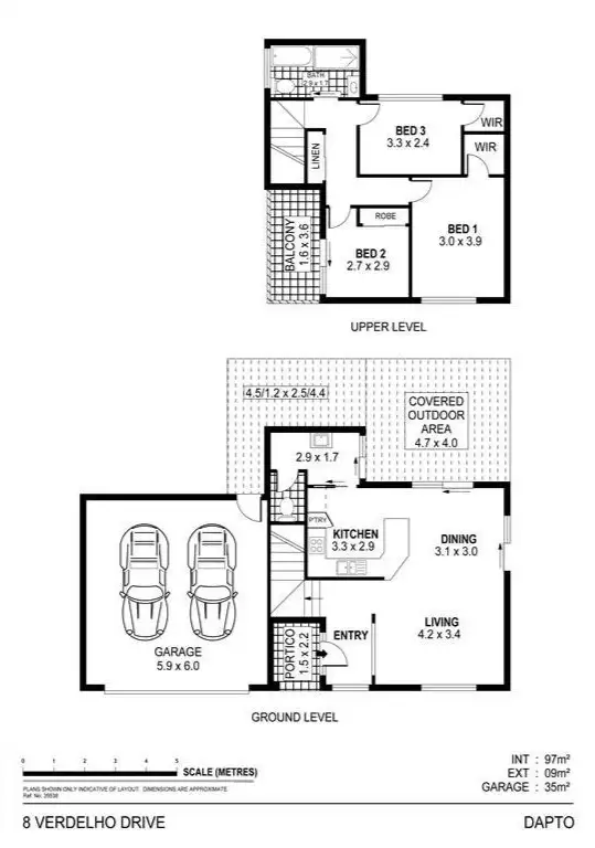 Floorplan of Homely house listing, 8 Verdelho Drive, Dapto NSW 2530