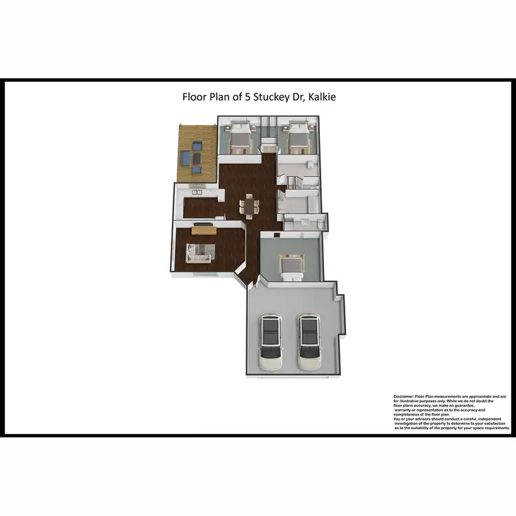 Floorplan of Homely house listing, 5 Stuckey Drive, Kalkie QLD 4670