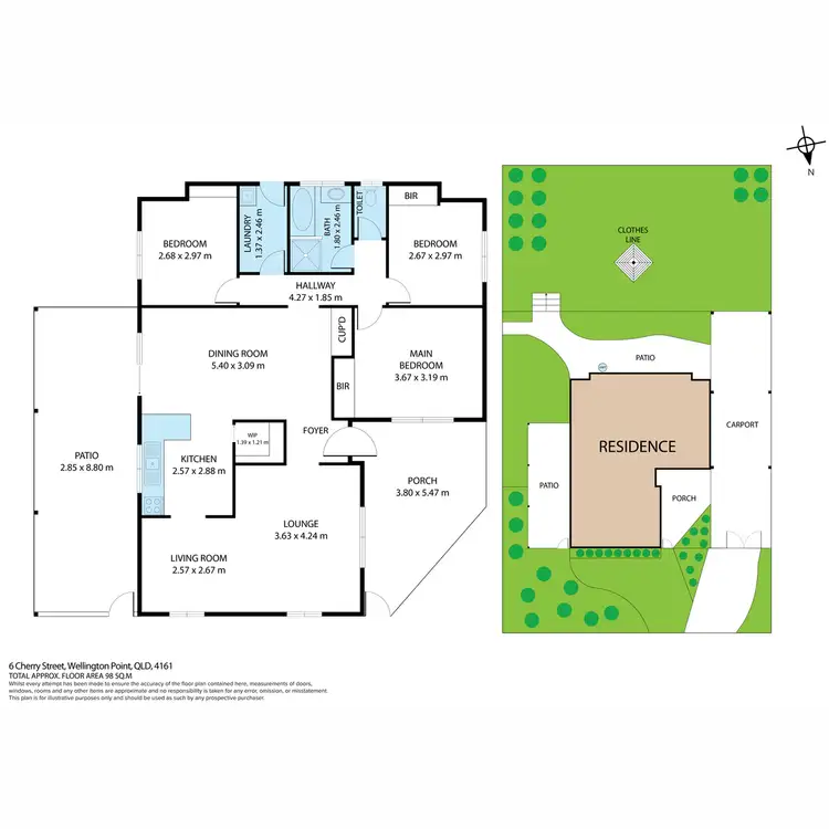 Floorplan of Homely house listing, 6 Cherry Street, Wellington Point QLD 4160