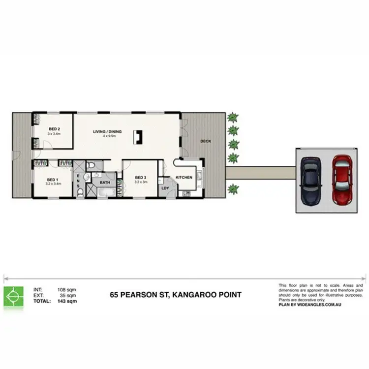 Floorplan of Homely house listing, 65 Pearson Street, Kangaroo Point QLD 4169