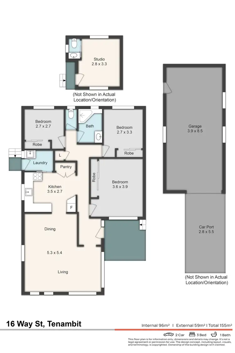 Floorplan of Homely house listing, 16 Way Street, Tenambit NSW 2323