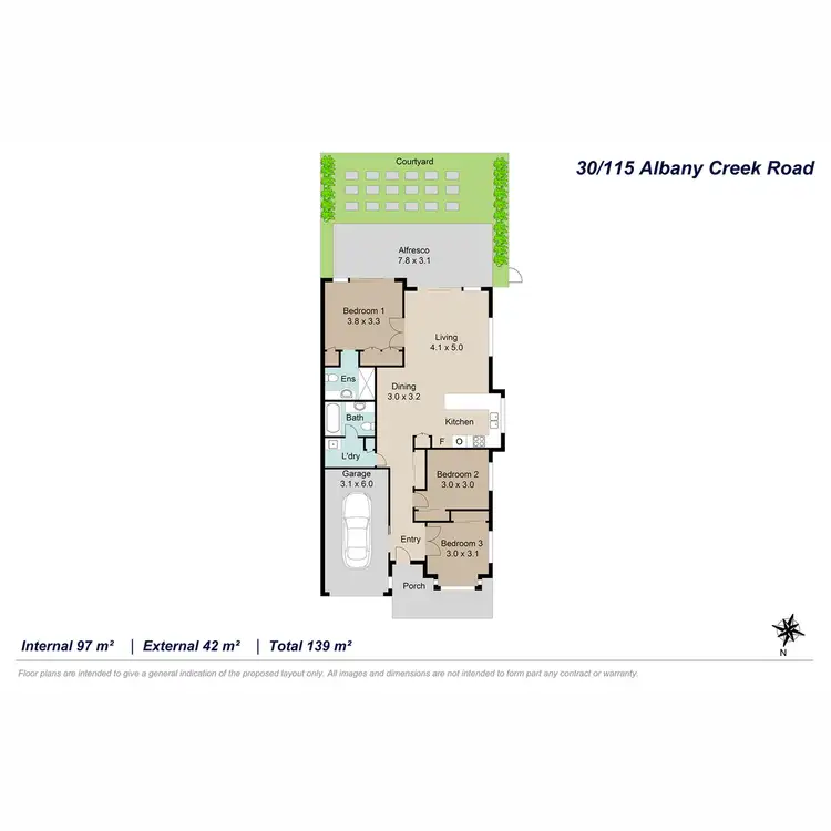 Floorplan of Homely villa listing, 30/115 Albany Creek Road, Aspley QLD 4034