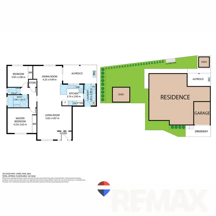 Floorplan of Homely house listing, 30 Cassia Way, Junee NSW 2663