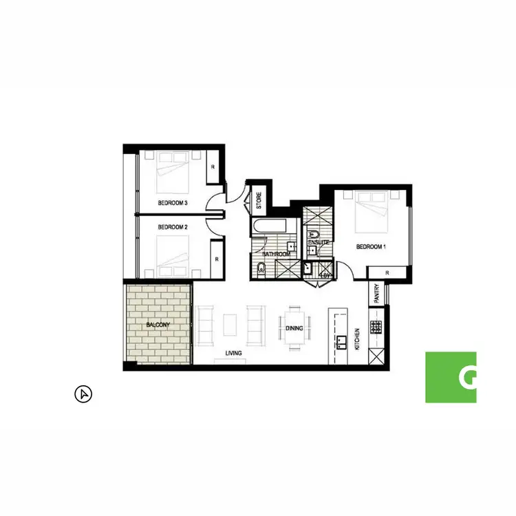 Floorplan of Homely apartment listing, 303/29 Dunning Avenue, Rosebery NSW 2018