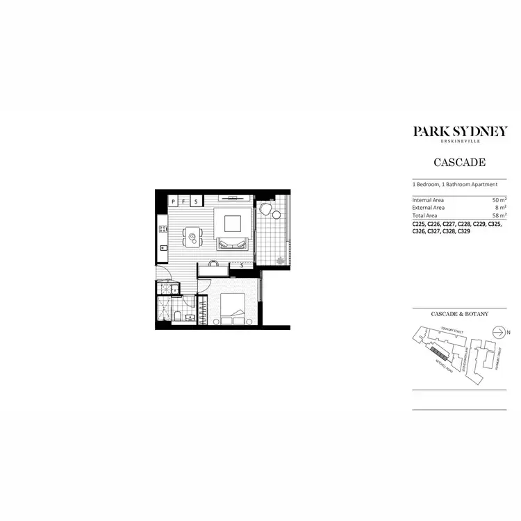 Floorplan of Homely apartment listing, 225/151 Mitchell Road, Erskineville NSW 2043