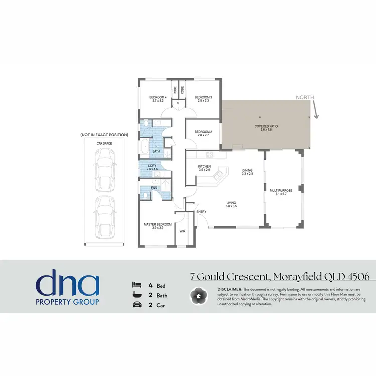 Floorplan of Homely house listing, 7 Gould Crescent, Morayfield QLD 4506