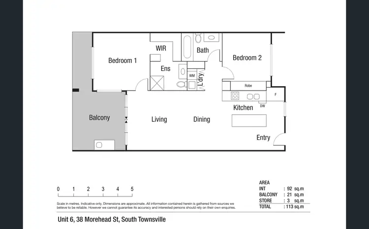 Floorplan of Homely unit listing, 6/38 Morehead Street, South Townsville QLD 4810
