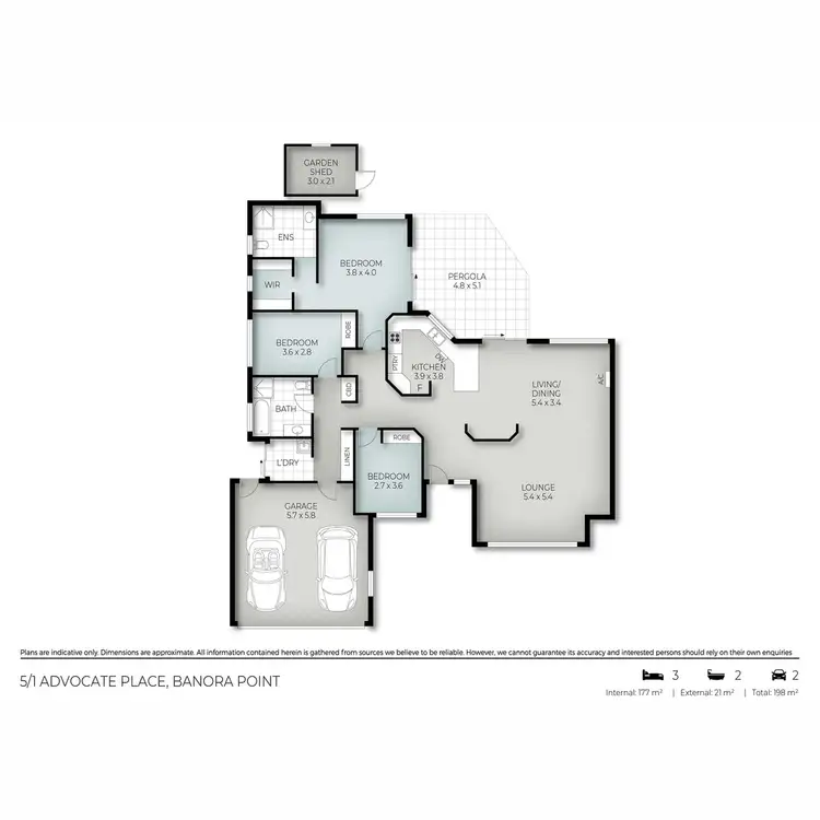 Floorplan of Homely villa listing, 5/1 Advocate Place, Banora Point NSW 2486