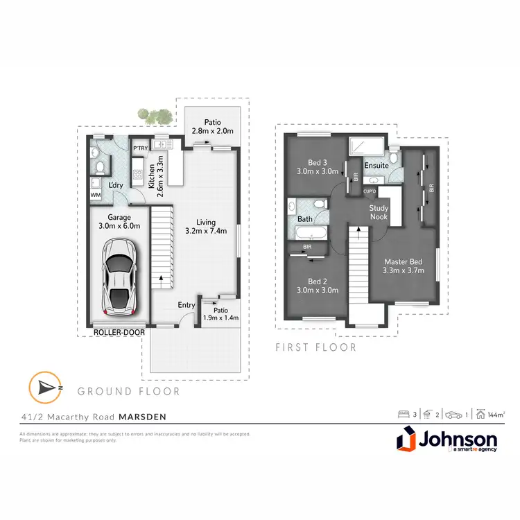 Floorplan of Homely townhouse listing, 41/2-24 Macarthy Road, Marsden QLD 4132