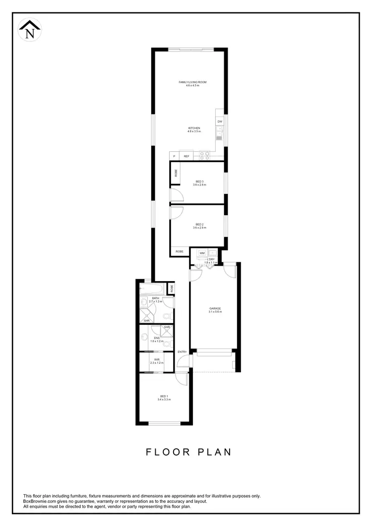 Floorplan of Homely house listing, 85 Portland Road, Queenstown SA 5014