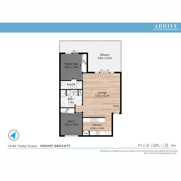 Floorplan of Homely unit listing, 16/84 Tenby Street, Mount Gravatt QLD 4122