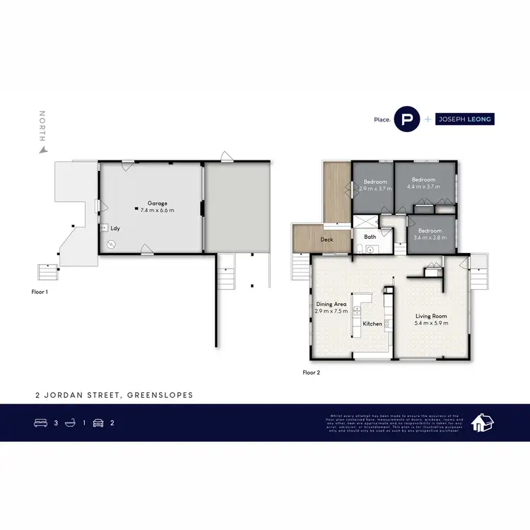 Floorplan of Homely house listing, 2 Jordan Street, Greenslopes QLD 4120