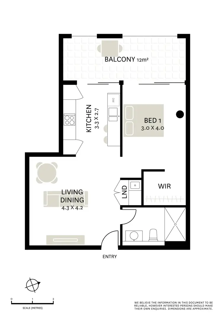 Floorplan of Homely apartment listing, 106/2A Rowntree Street, Balmain NSW 2041