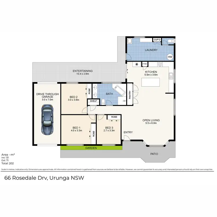 Floorplan of Homely house listing, 66 Rosedale Drive, Urunga NSW 2455