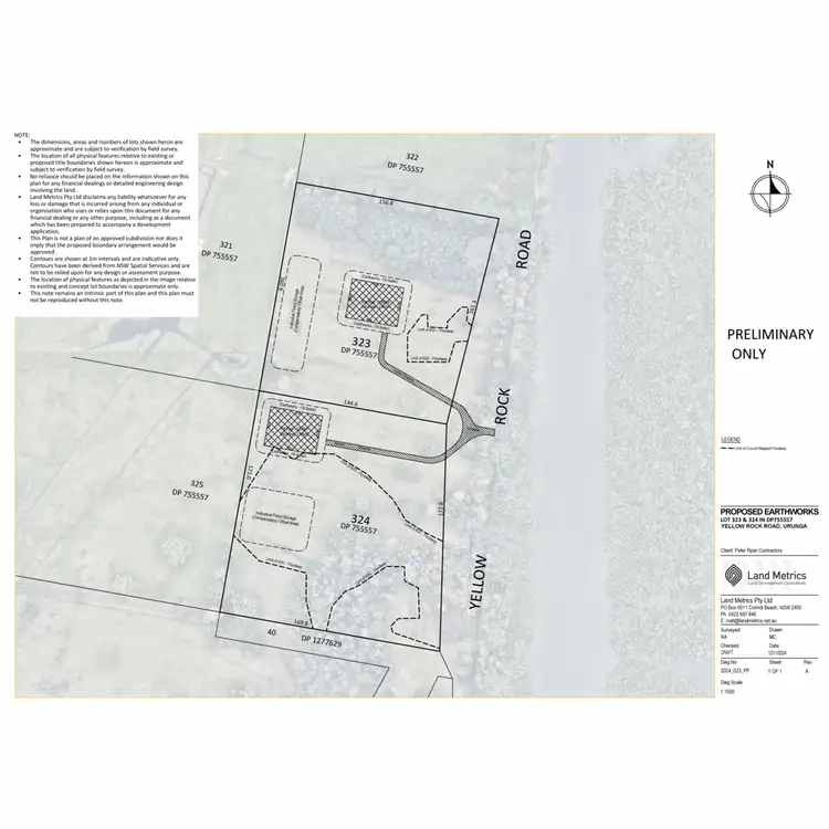 Floorplan of Homely land listing, Lot 324 Lot 324 107 Yellow Rock Road, Urunga NSW 2455