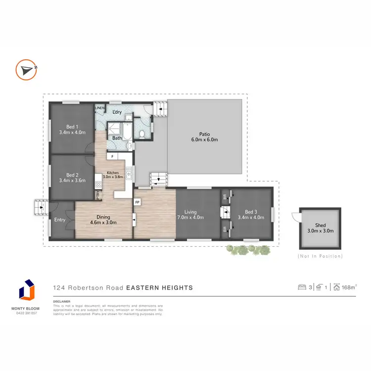 Floorplan of Homely house listing, 124 Robertson Road, Eastern Heights QLD 4305
