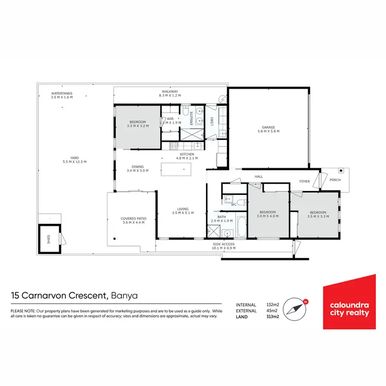 Floorplan of Homely house listing, 15 Carnarvon Crescent, Banya QLD 4551