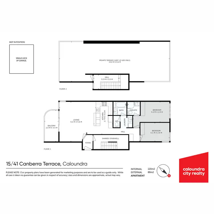 Floorplan of Homely unit listing, 15/41 Canberra Terrace, Caloundra QLD 4551
