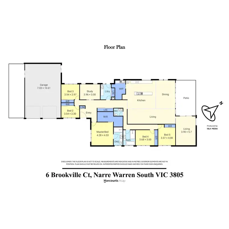 Floorplan of Homely house listing, 6 Brookville Court, Narre Warren South VIC 3805