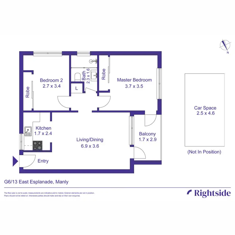 Floorplan of Homely unit listing, G6/13 East Esplanade, Manly NSW 2095