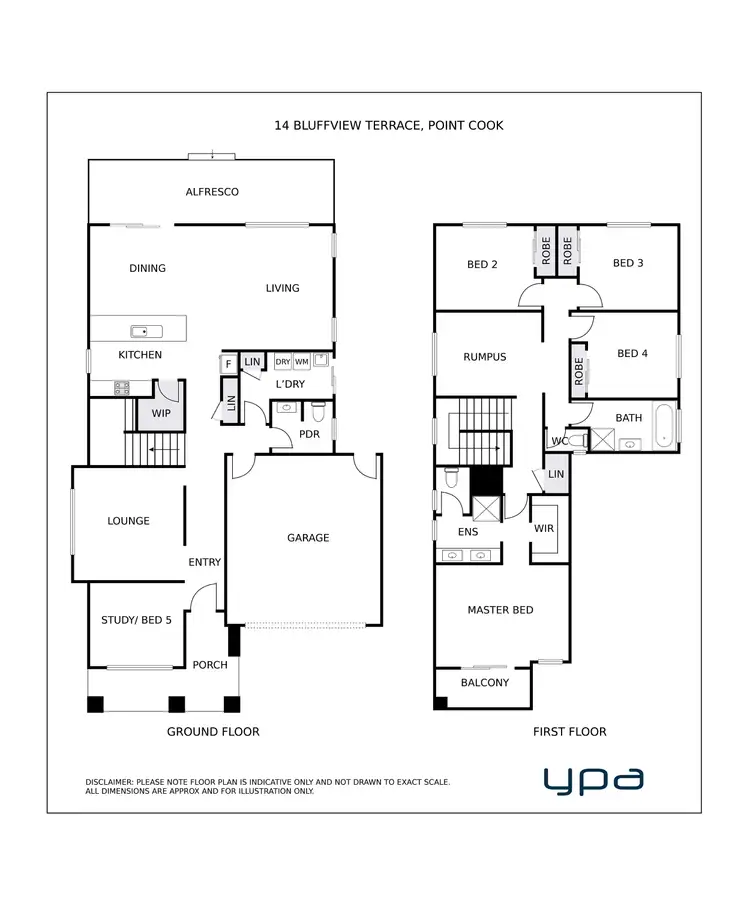 Floorplan of Homely house listing, 14 Bluffview Terrace, Point Cook VIC 3030