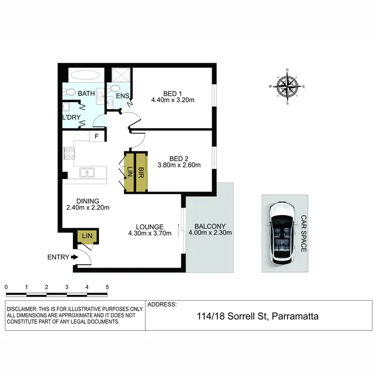 Floorplan of Homely apartment listing, 114/18 Sorrell Street, Parramatta NSW 2150