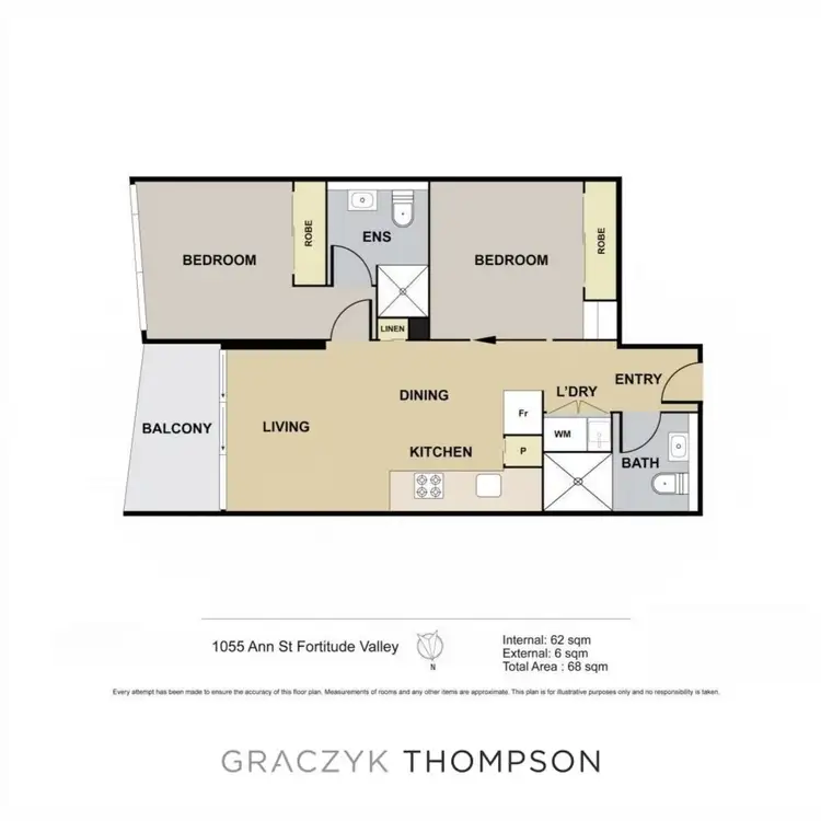 Floorplan of Homely apartment listing, 21308/1055 Ann Street, Newstead QLD 4006