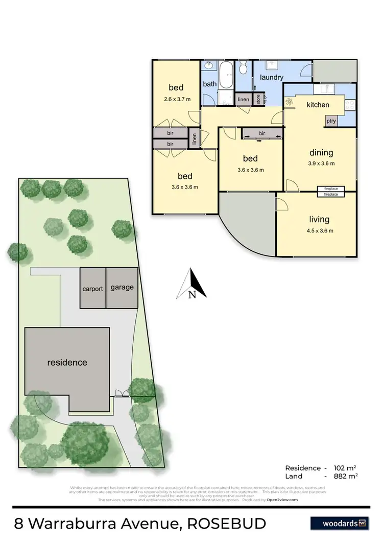 Floorplan of Homely house listing, 8 Warraburra Avenue, Rosebud VIC 3939