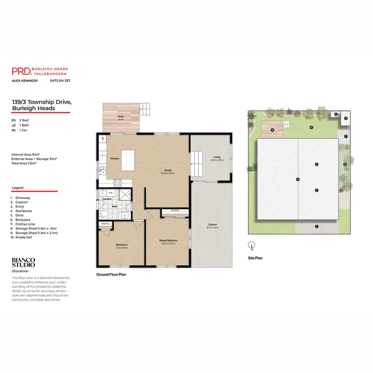 Floorplan of Homely house listing, 139/3 Township Drive, Burleigh Heads QLD 4220