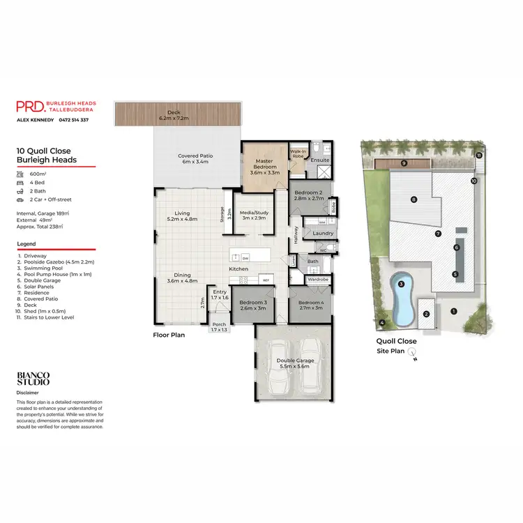 Floorplan of Homely house listing, 10 Quoll Close, Burleigh Heads QLD 4220