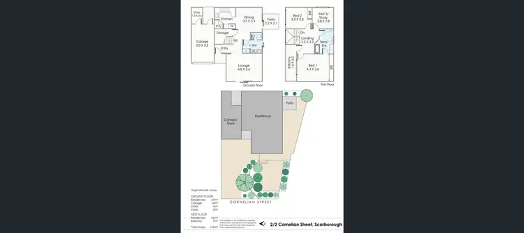 Floorplan of Homely townhouse listing, 2/2 Cornelian Street, Scarborough WA 6019