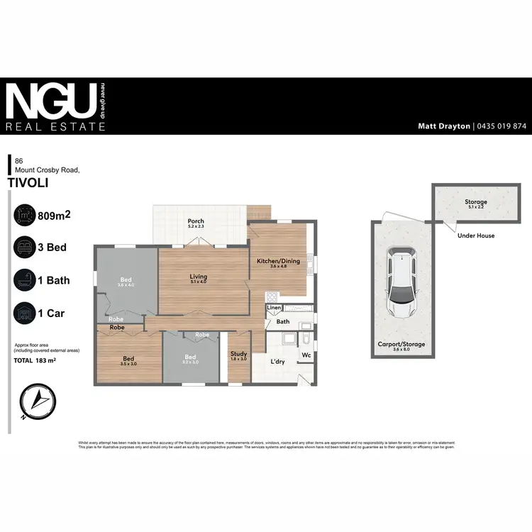 Floorplan of Homely house listing, 86 Mount Crosby Road, Tivoli QLD 4305