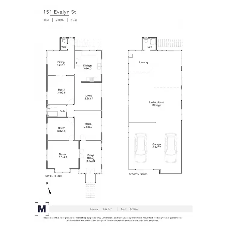 Floorplan of Homely house listing, 151 Evelyn Street, Grange QLD 4051
