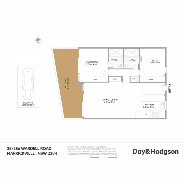 Floorplan of Homely apartment listing, 28/256 Wardell Road, Marrickville NSW 2204