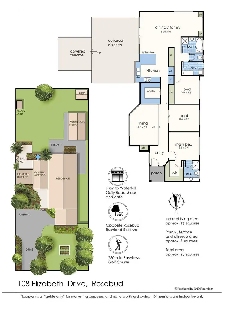 Floorplan of Homely house listing, 108 Elizabeth Drive, Rosebud VIC 3939
