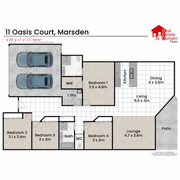 Floorplan of Homely house listing, 11 Oasis Court, Marsden QLD 4132