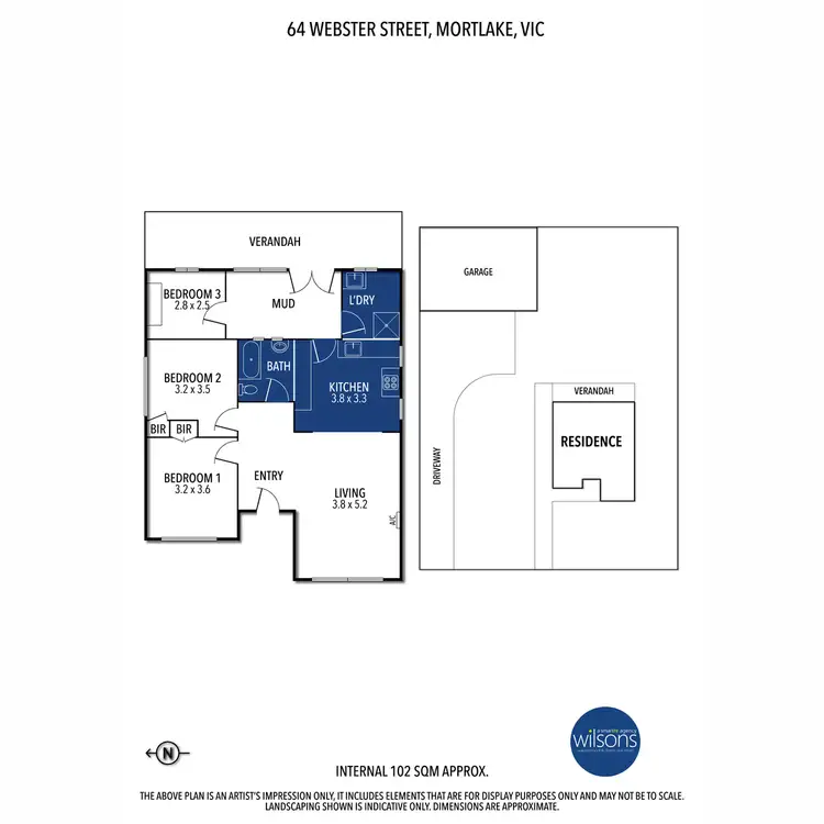 Floorplan of Homely house listing, 64 Webster Street, Mortlake VIC 3272