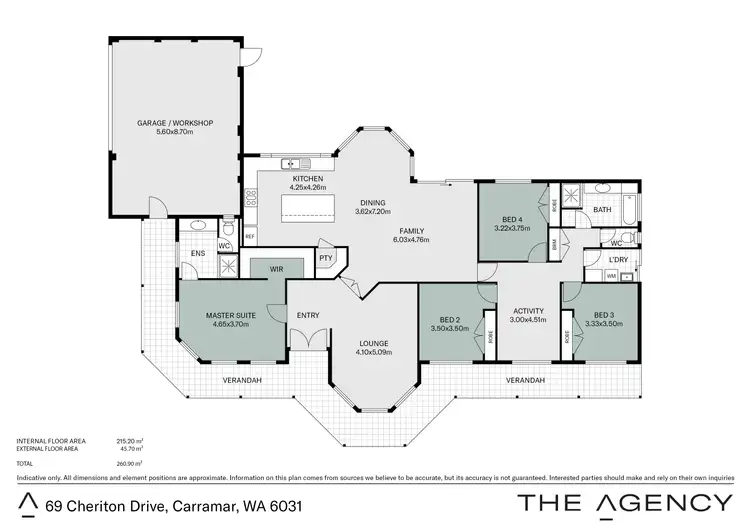 Floorplan of Homely house listing, 69 Cheriton Drive, Carramar WA 6031