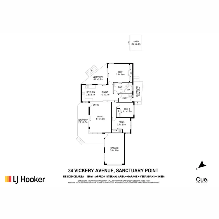 Floorplan of Homely house listing, 34 Vickery Avenue, Sanctuary Point NSW 2540