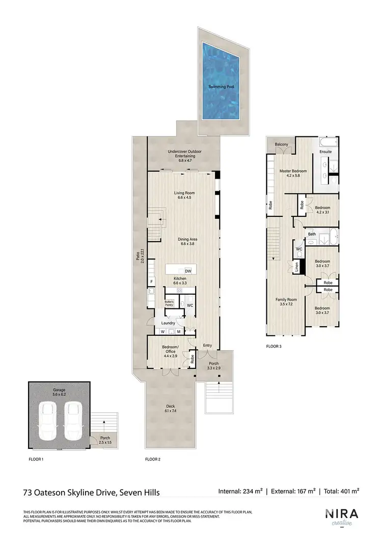 Floorplan of Homely house listing, 73 Oateson Skyline Drive, Seven Hills QLD 4170