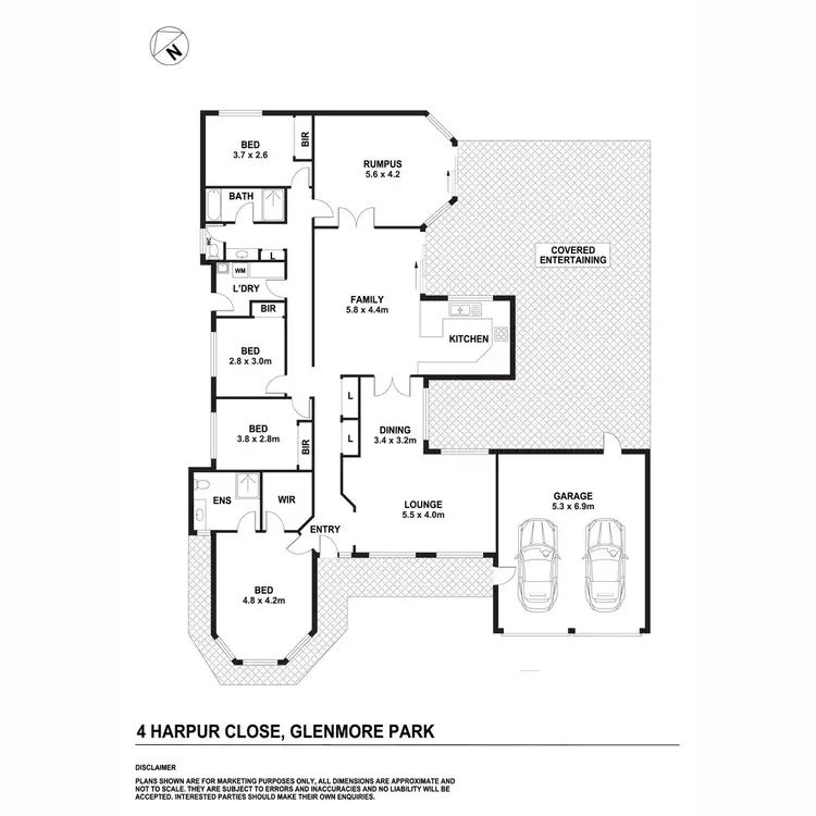 Floorplan of Homely house listing, 4 Harpur Close, Glenmore Park NSW 2745