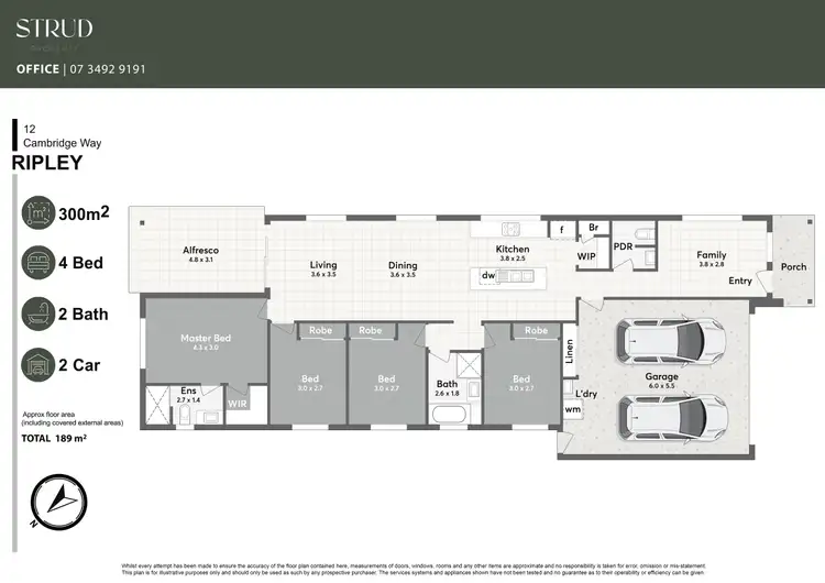 Floorplan of Homely house listing, 12 Cambridge Way, Ripley QLD 4306
