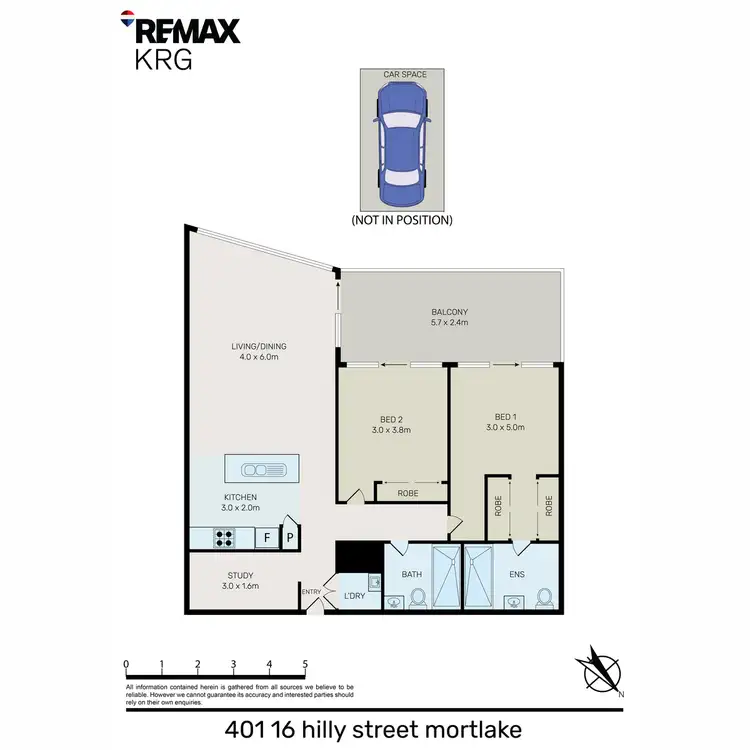 Floorplan of Homely apartment listing, 401/16 Hilly Street, Mortlake NSW 2137