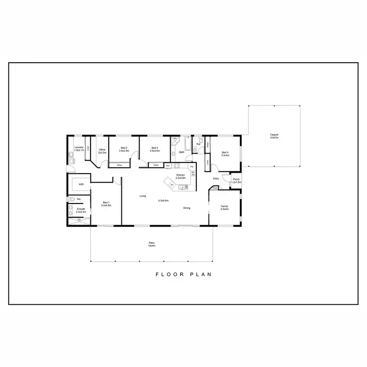 Floorplan of Homely house listing, 12 Rhapis Court, Andergrove QLD 4740
