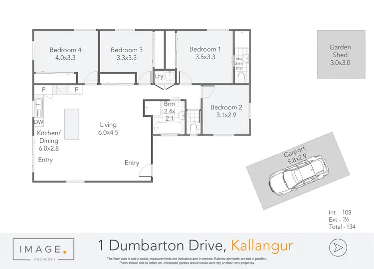Floorplan of Homely house listing, 1 Dumbarton Drive, Kallangur QLD 4503